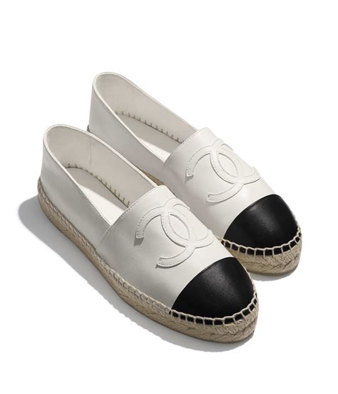 chanel espadrilles black white|shop Chanel espadrilles online.